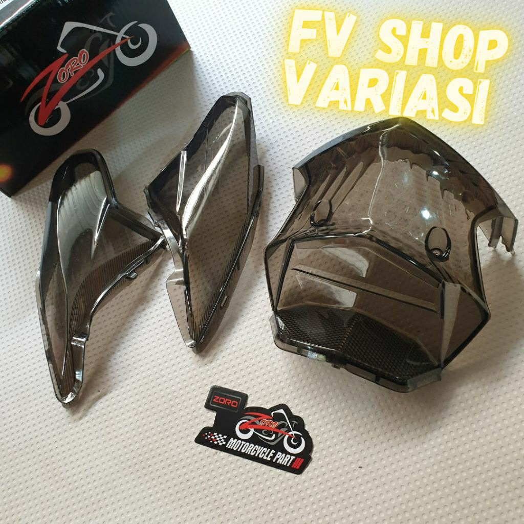 Mika lampu stop belakang beat fi smoke / kaca mika lampu stop smoke beat fi  ZORO Import