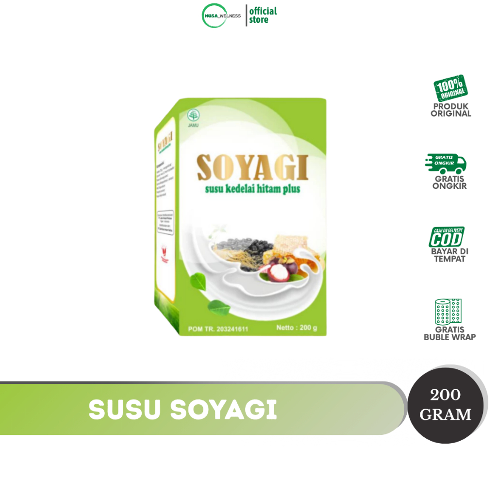 

SUSU SOYAGI - susu kedelai diet | bariklana original 100% | rendah lemak & kalori | cocok untuk diet sehat | bisa untuk anak & dewasa | bisa COD