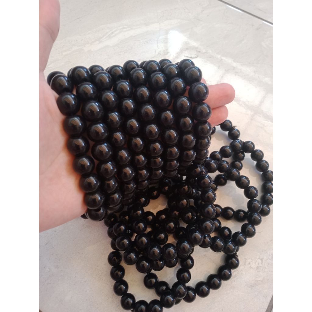 Gelang Batu Black Onyx