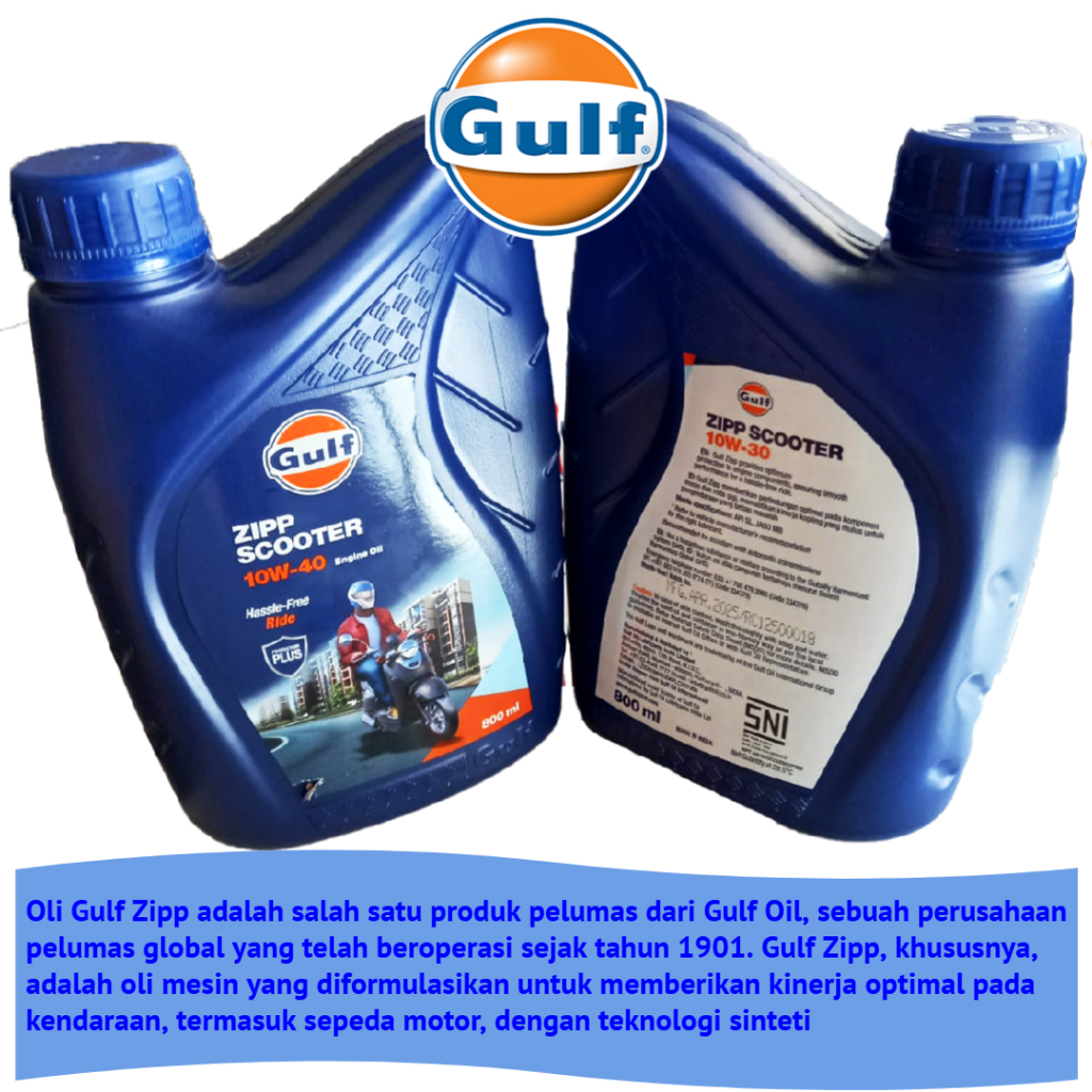OLI GULF ZIPP SCOOTER GULF MATIC 10W-30 / 10W-40 GULF MATIC
