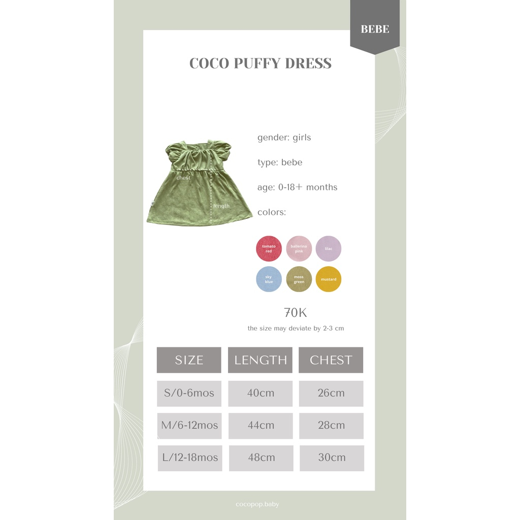 Cocopop Baby Coco Puffy Dress