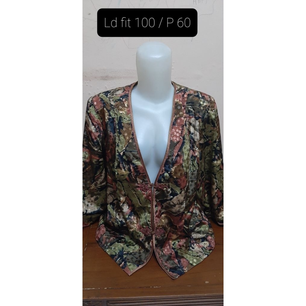 outer cheongsam vintage bunga