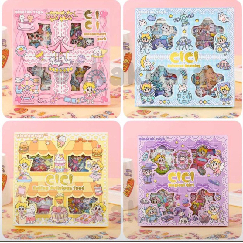 

(STICKER ANAK AESTHETIC SERI CICI) MOTIF TERLARIS KARTUN KOREA MANIS IMUT LUCU. STIKER ANTI AIR 1 BOX ISI 100 LEMBAR MURAH, GAMBAR TEMPEL WARNA 2D LUCU. STIKER VIRAL CEWEK COWOK ANAK SEKOLAH. STIKER CANTIK ANIME BINATANG BUAH POHON GAME