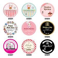 

Label Makanan / Cetak Stiker Bulat Custom / Sticker Label Logo Makanan / Label Kemasan