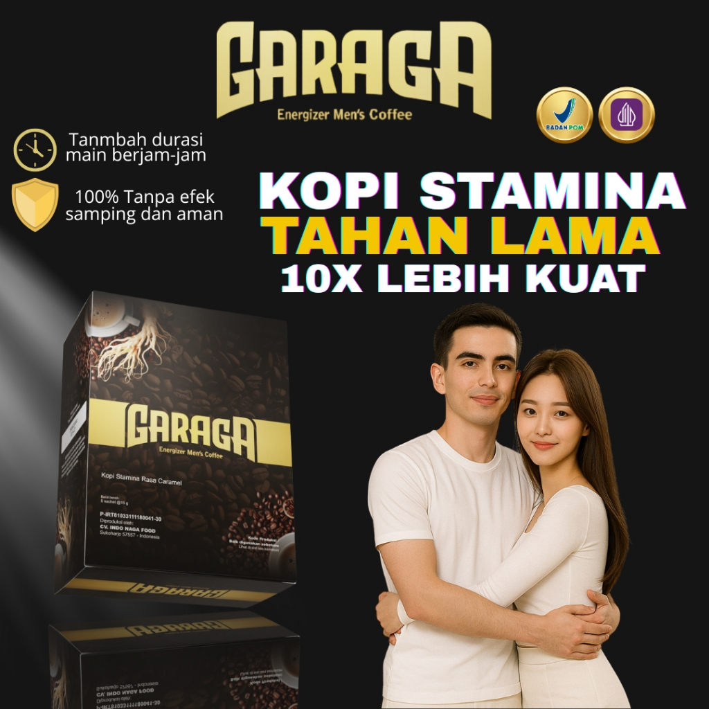 

Garaga Kopi Stamina Pria Kuat Menghilangkan Steres Isi 5 Sashet Halal Dan Sudah BPOM