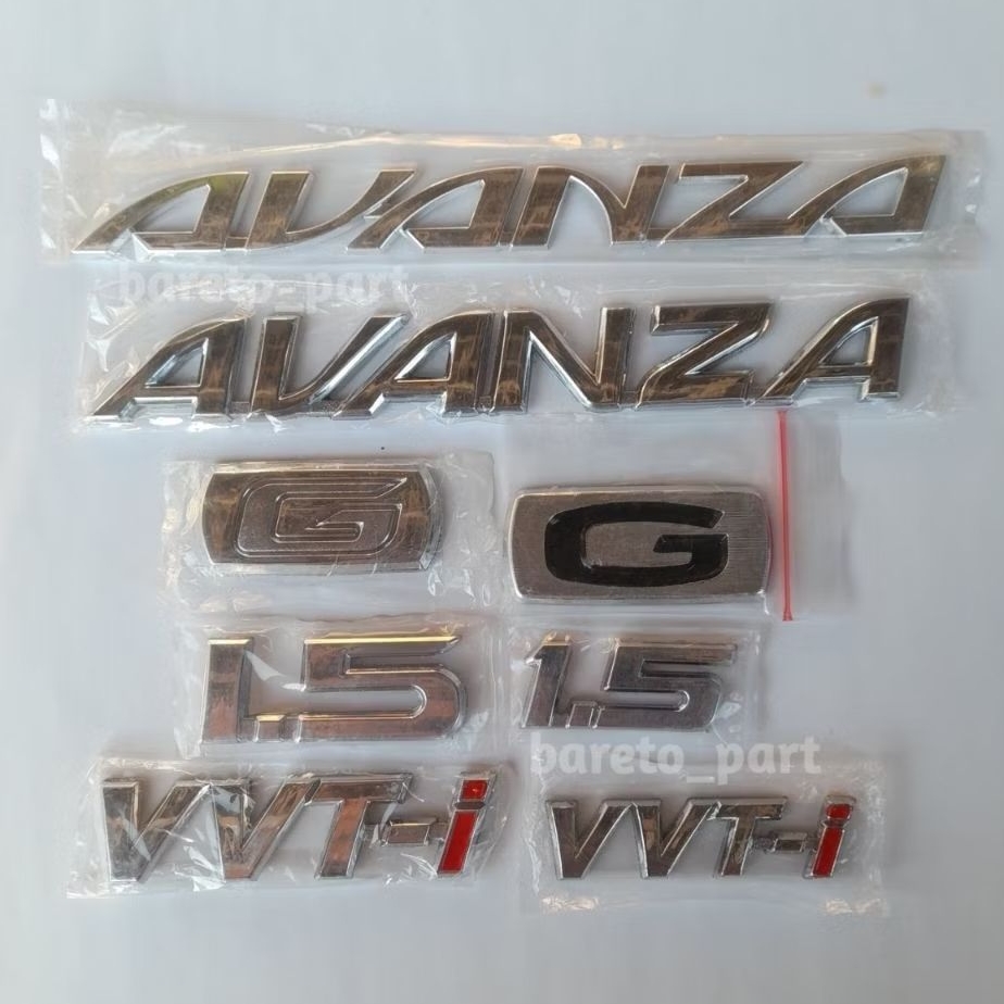 Emblem avanza / emblem tulisan avanza / emblem avanza lama / emblem avanza baru / emblem vvti / embl