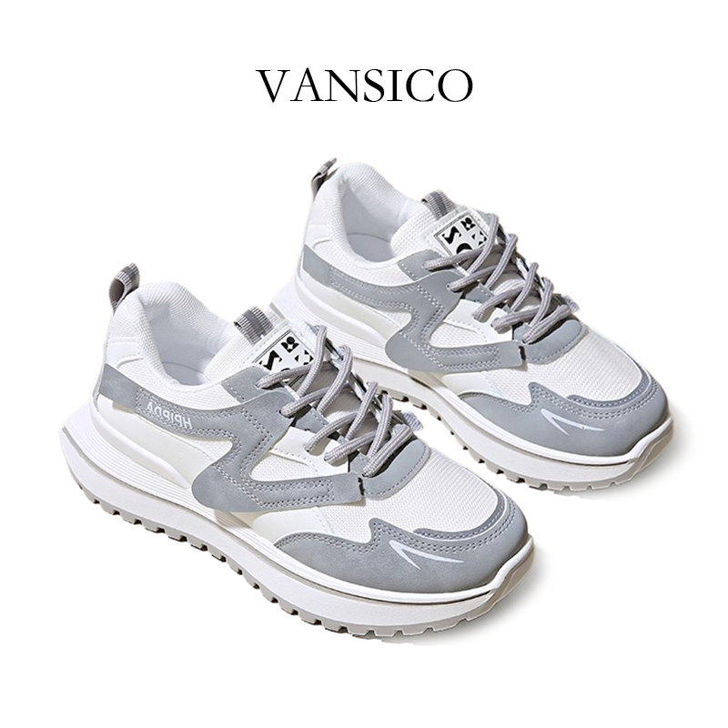 VANSICO Sepatu Olahraga Sneakers Lari Wanita Ringan Running Shoes Gym Joging Senam Aerobik Original 