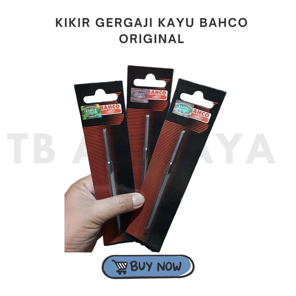 Kikir Gergaji Kayu Segitiga Bahco - Original.