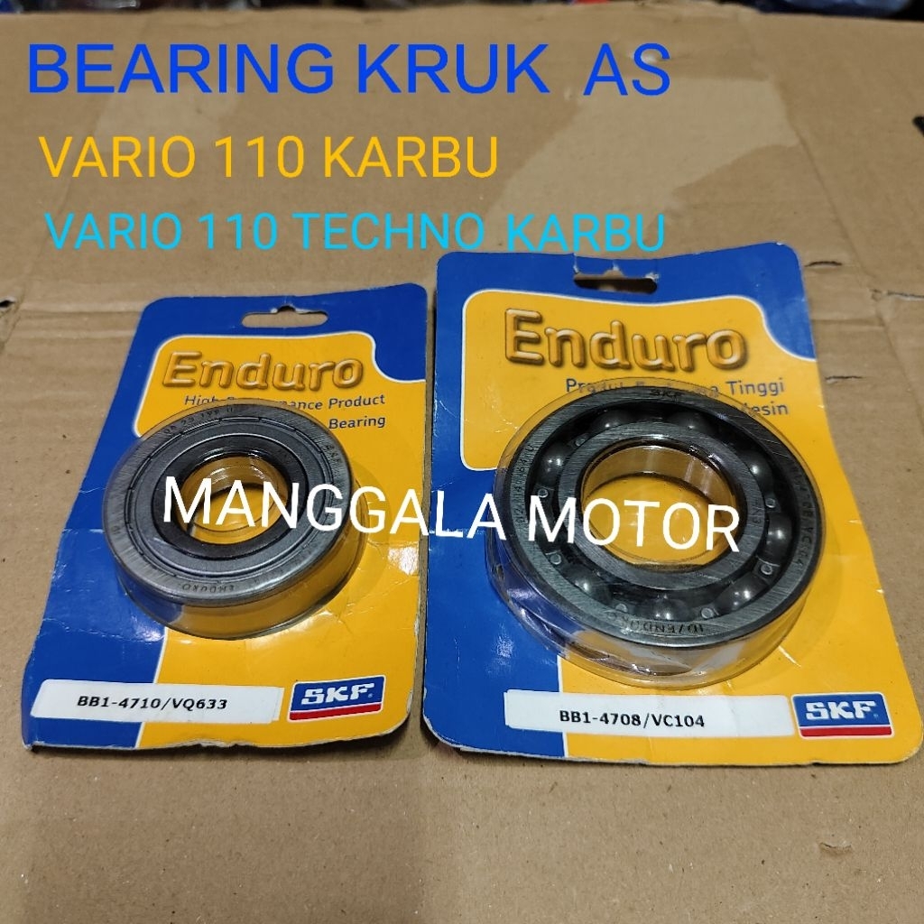 BEARING LAHER KRUK AS VARIO 110 KARBU VARIO 110 TECHNO SKF ENDURO 1SET KANAN DAN KIRI
