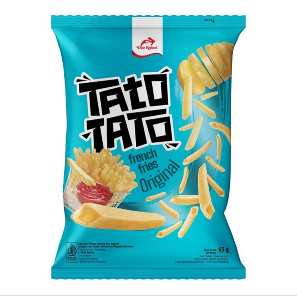 

Dua Kelinci Tato Tato Snack Kentang Original 65 g