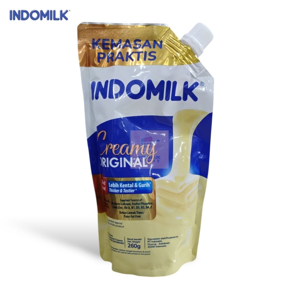

Indomilk Creamy Original 260gr Pouch - Susu Kental Manis