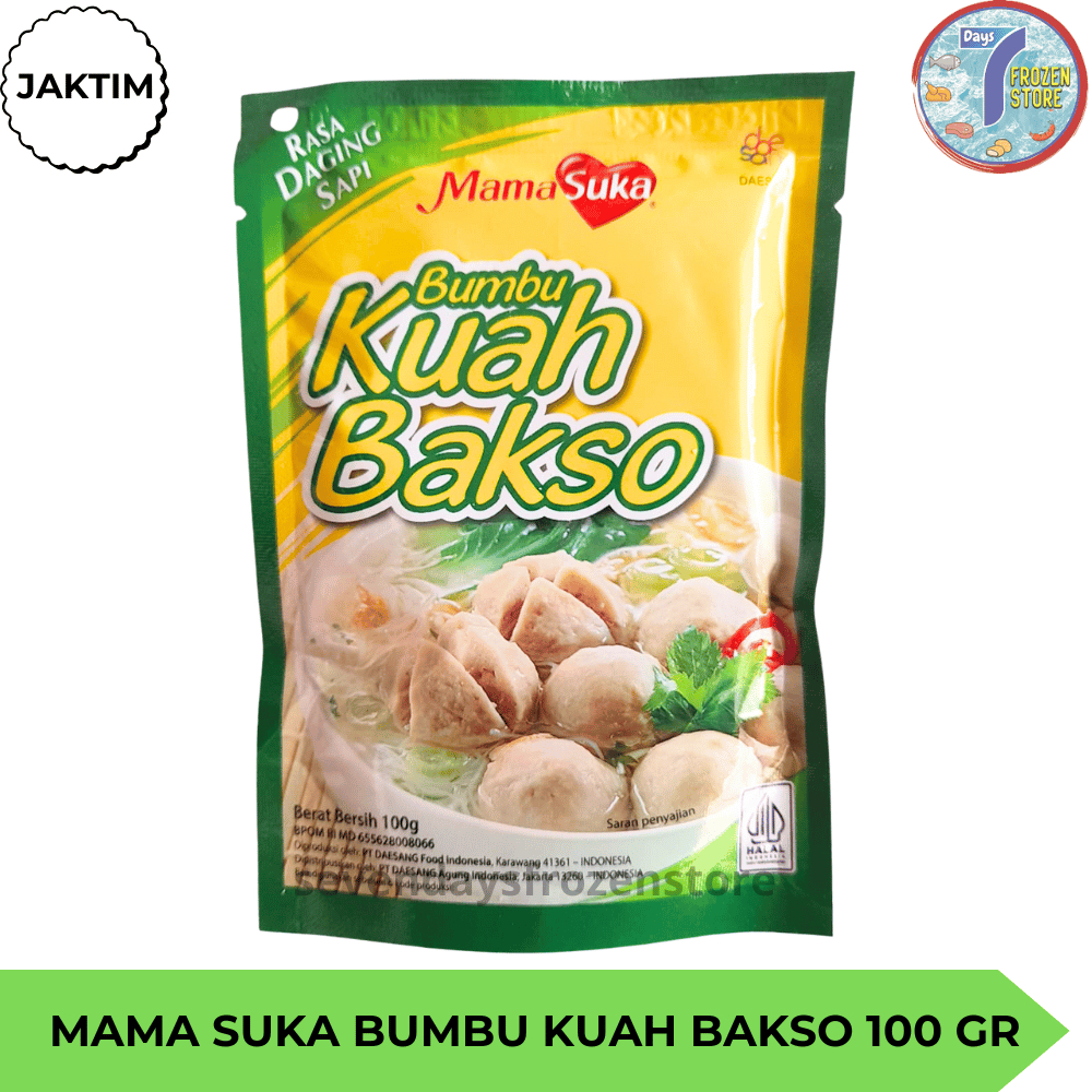 

MamaSuka Bumbu Kuah Bakso Rasa Daging Sapi Varian 100 Gr