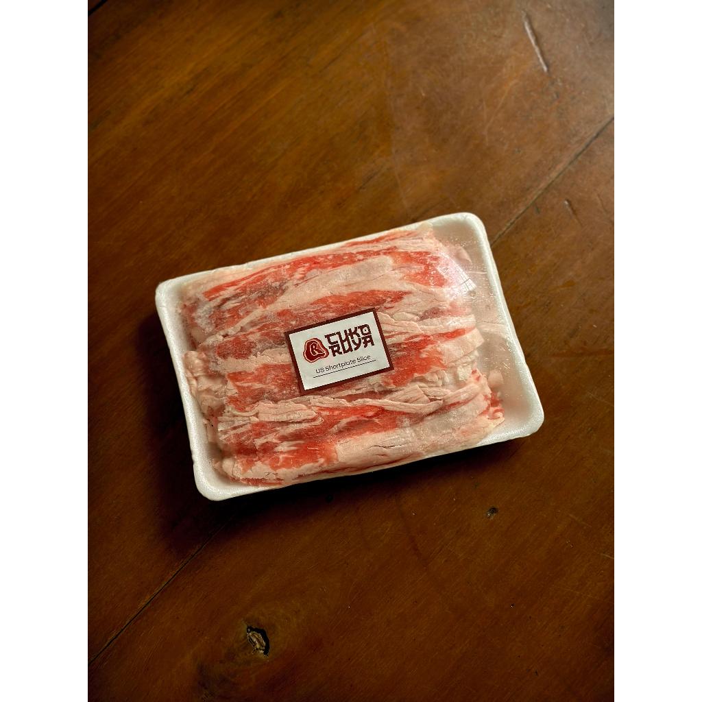

US Shortplate Slice (Beef Slice Shabu / Daging Slice BBQ) 500g Premium