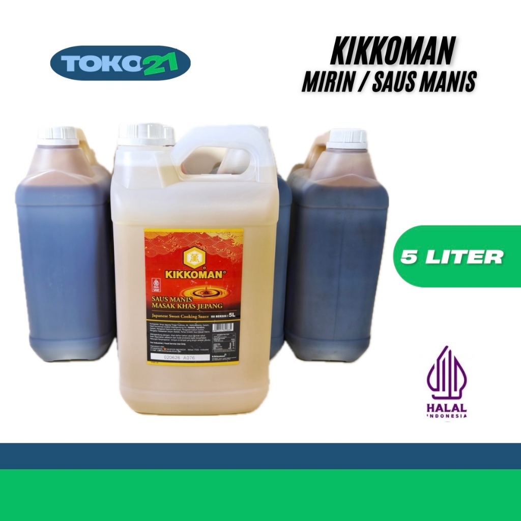 

Kikkoman Mirin Halal 5 Liter / 5.7KG Saus Manis Masak Jepang