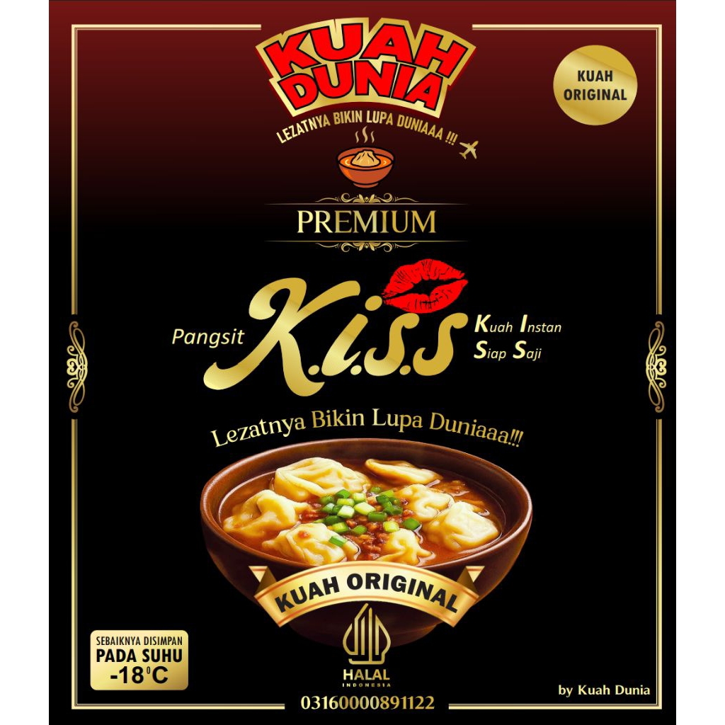 

Pangsit Kuah Original (Pangsit Instan Siap Saji)