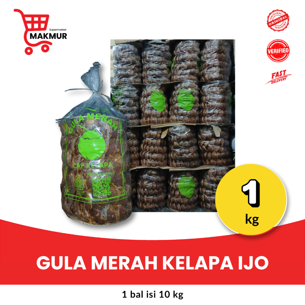 

Gula Merah Kelapa Ijo 10kg ASLI / Gula Merah jawa KELAPA HIJAU / GROSIR - Tkmakmur24