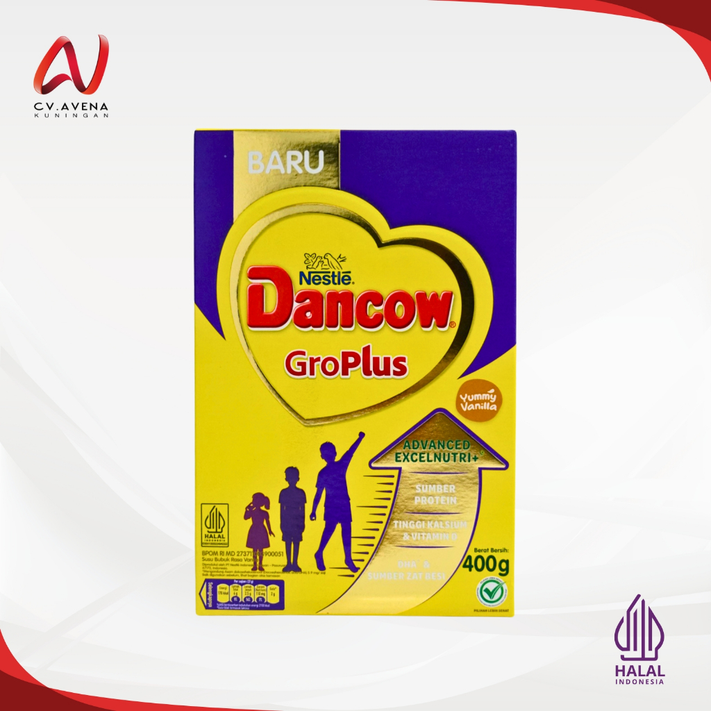 

Dancow GroPlus Susu Pertumbuhan Anak Usia 1 - 12 Tahun (400 Gram)