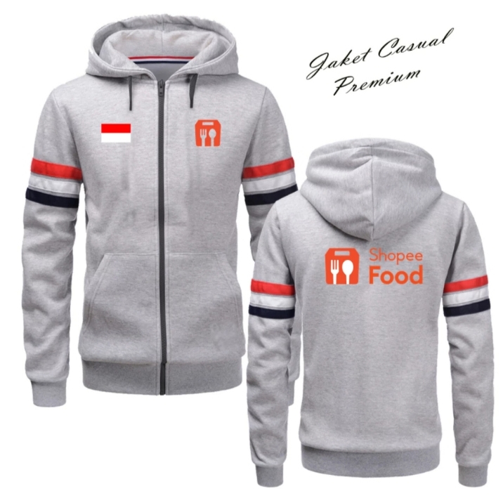 Diskon  Jaket Sweater Hoodie Pria / Jakey Ojol Shopeefood Driver Online Terbaru / Jacket Shopeefood 