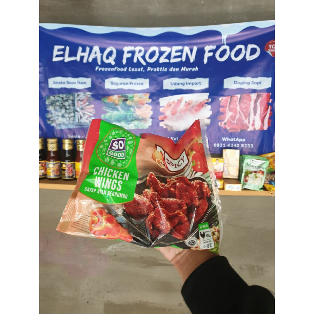 

So Good Chiken Wings Spicy 400gram