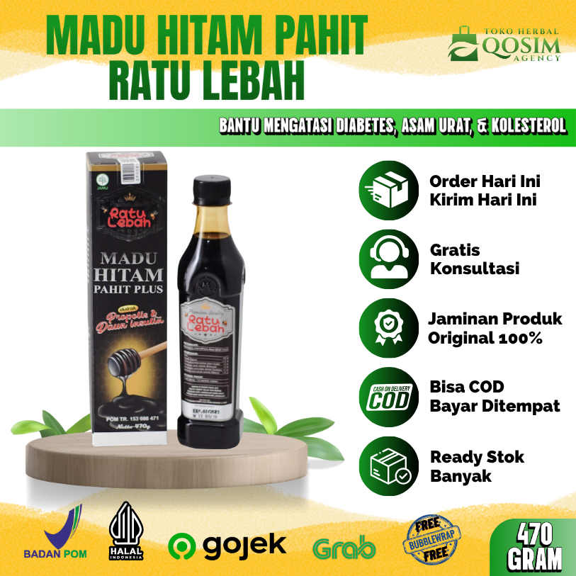 

Madu Hitam Pahit Plus Propolis Trigona - Ratu Lebah Obat Diabetes & Asam urat