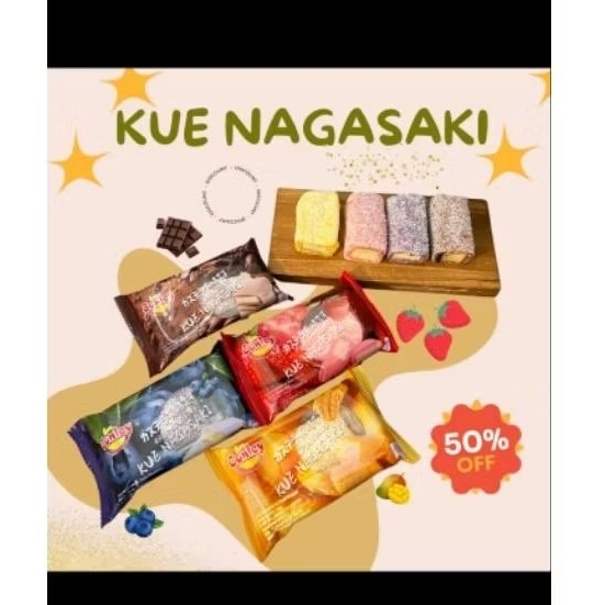

KUE NAGASAI VIRAL 15PCS GRATIS 1 (TOTAL 16PCS)