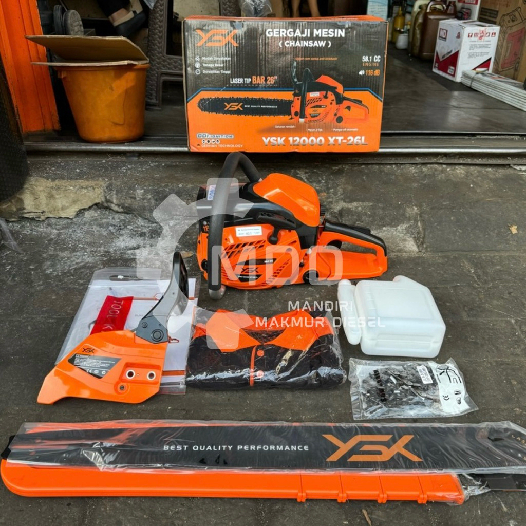 YSK12000 XT-26L YASUKA BAR 26” CHAINSAW GERGAJI KAYU SENSO YASUKA 12000 BAR 26 INCH