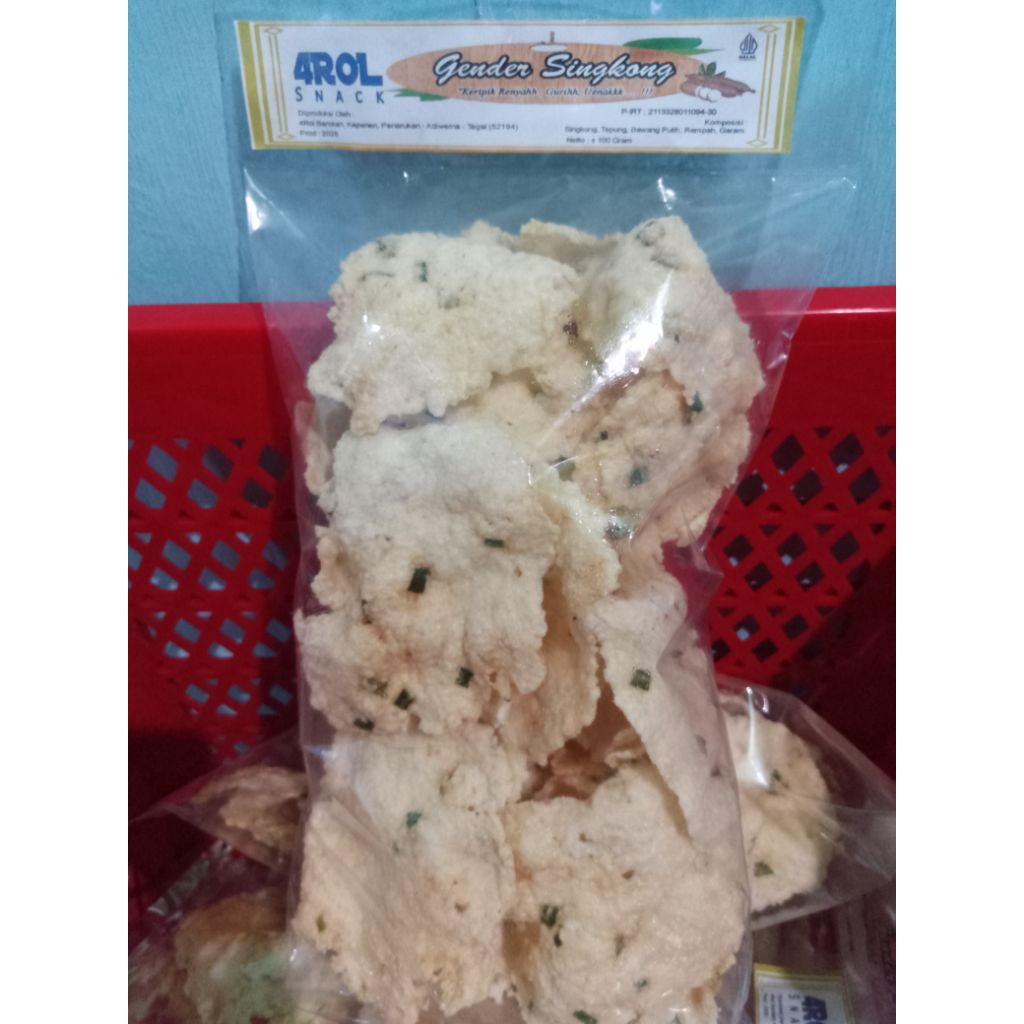 

Keripik gender singkong.Khas Tegal,±100 gram.