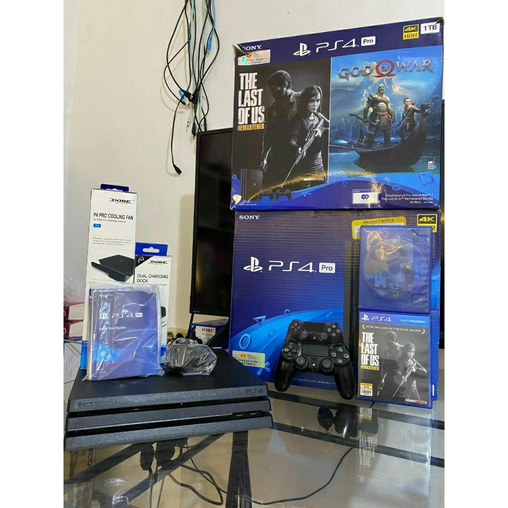 PS4 PRO ORIGINAL GARANSI SONI INDONESIA ( SERI 7218B FULSET DAN FULGAME ) JABODETABEK