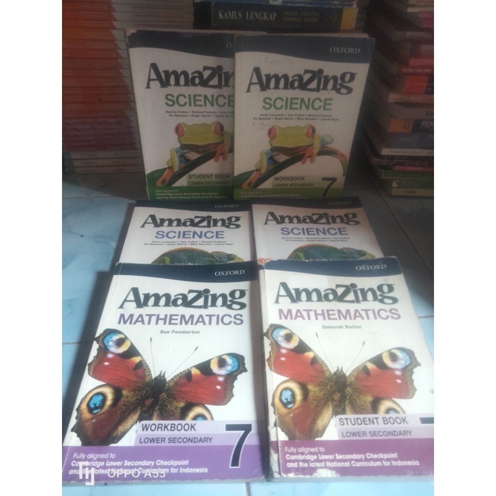 Amazing SCIENCE,MATHEMATICS, SMP KELAS 7,8 STUDENT BOOK/WORK BOOK Bekas