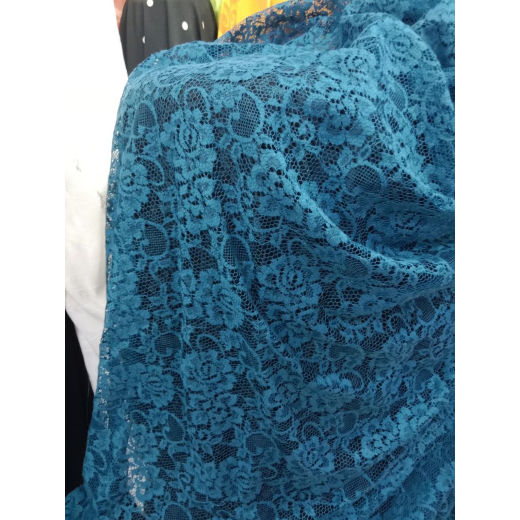 kain brokat tulle santily - harga 0,5/m - brokat tulle premium - brokat tulle Prancis - brokat tulle