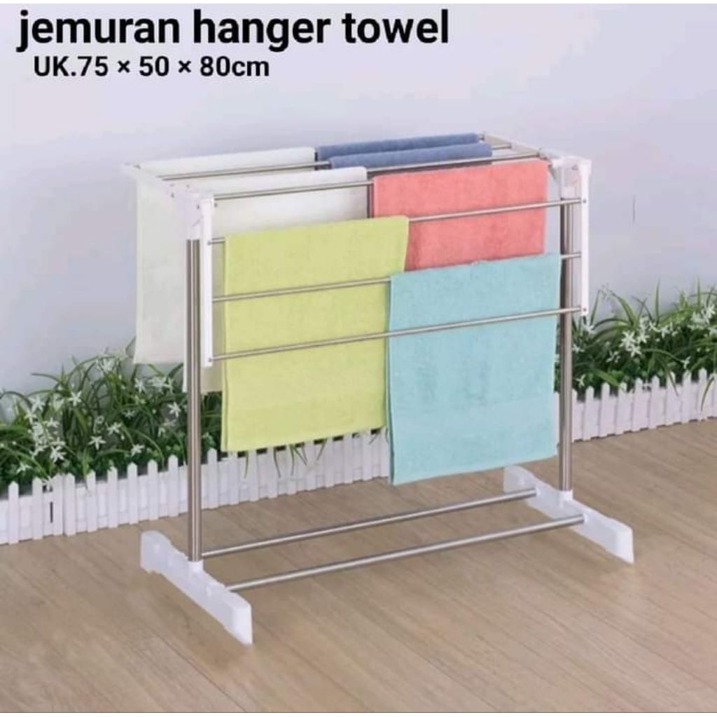 Jemuran handuk stainless/jemuran kecil/jemuran lipat