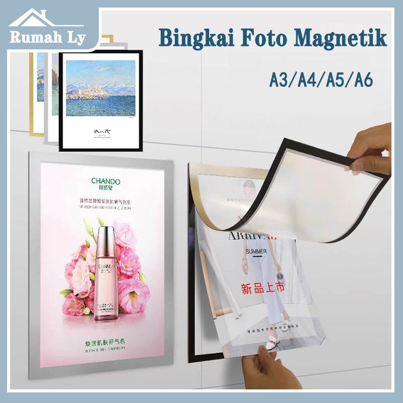 

A3 A4 A5 A6Tempat Poster PVC Matte Silver A3 A4 | Wall Sticker, Brosur Holder, Magnetic Display