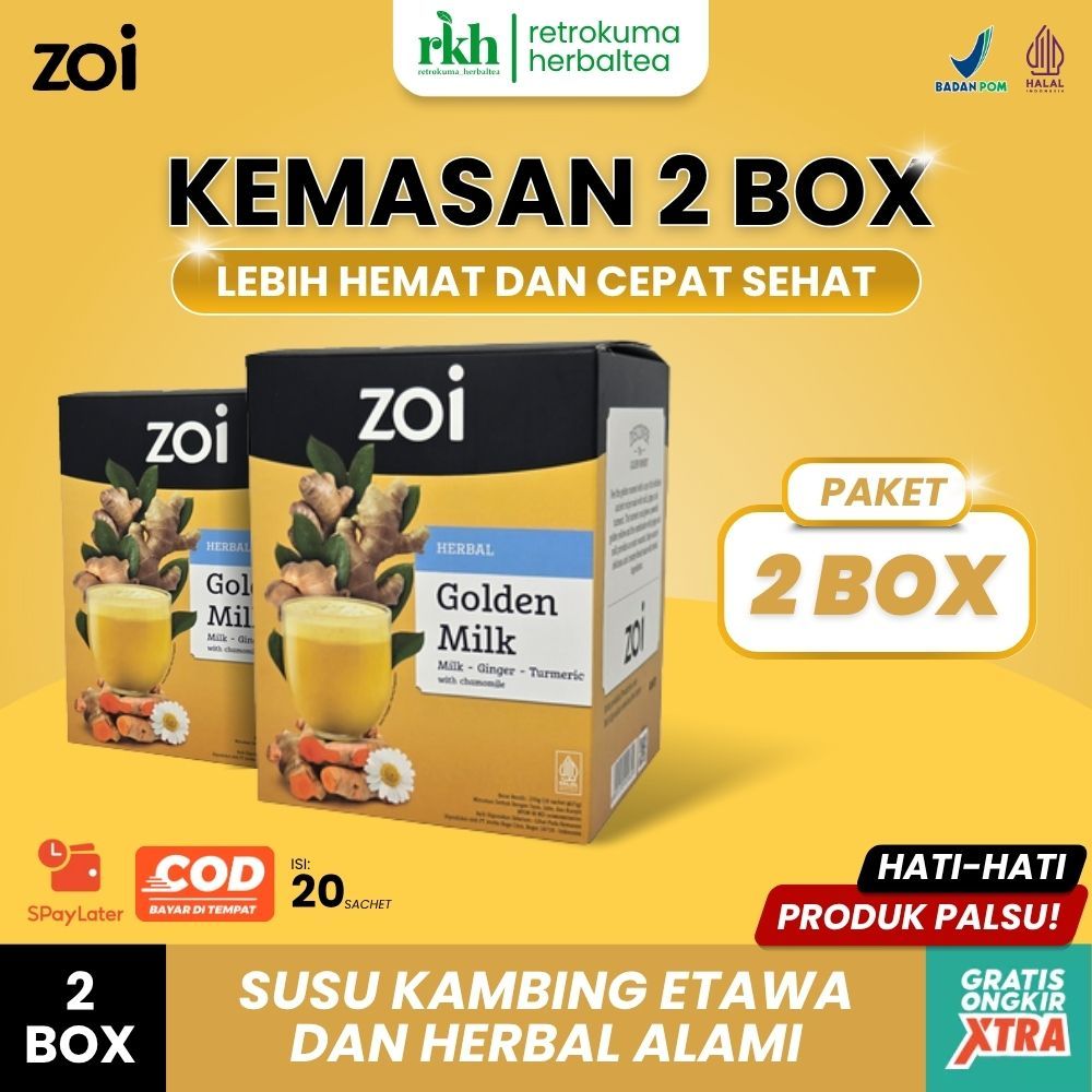 

Promo Hebat! Susu Kambing Etawa ZOI Golden Milk – Kaya Manfaat & Enak Isi 20 Sachet
