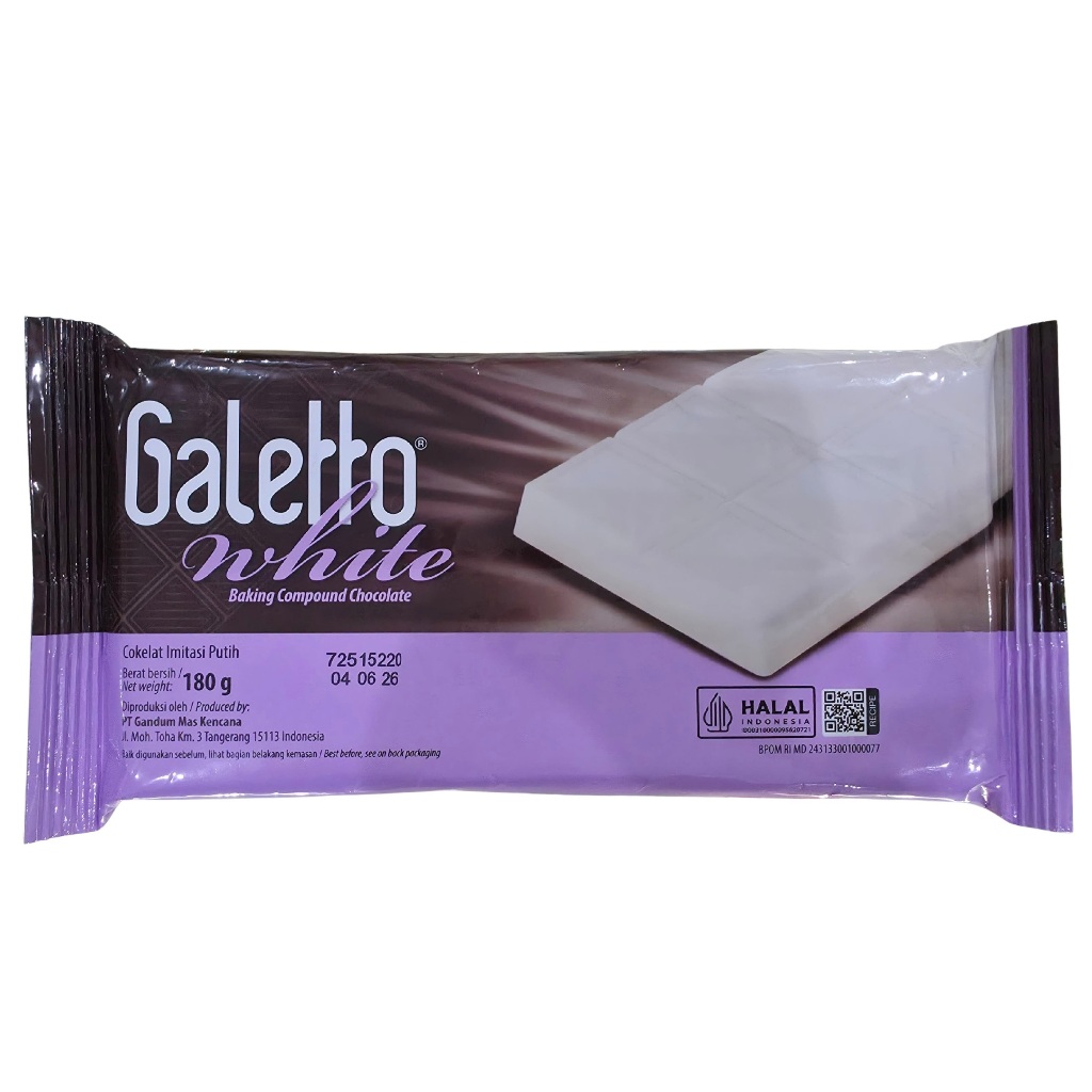 

Galetto White Chocolate Compound 180gr - Coklat Putih