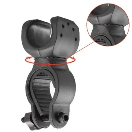 Holder Senter Sepeda 360° Bicycle Light Holder Braket Jepitan Senter bisa untuk holder pipa mancing 