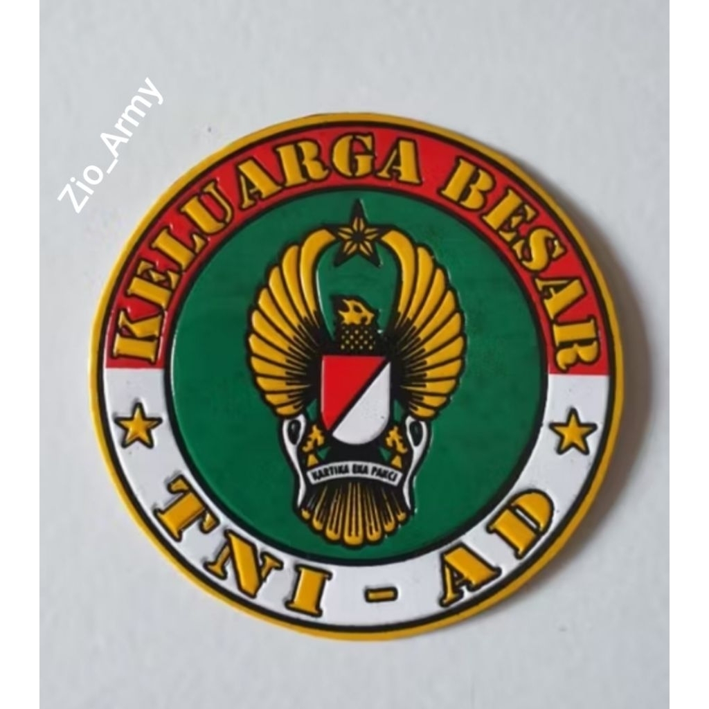 

Stiker Embos Keluarga Besar TNI AD Ekapaksi Bulat