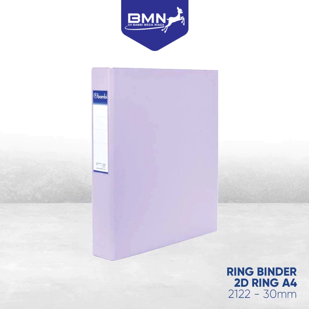 

Bambi Ring Binder A4 2 Ring MID SIZE 30 mm kode 2122