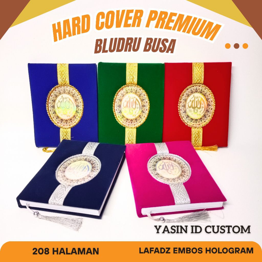 Buku Yasin 208 Halaman | Bludru Vincenzo Anti Debu | Hard Cover Busa
