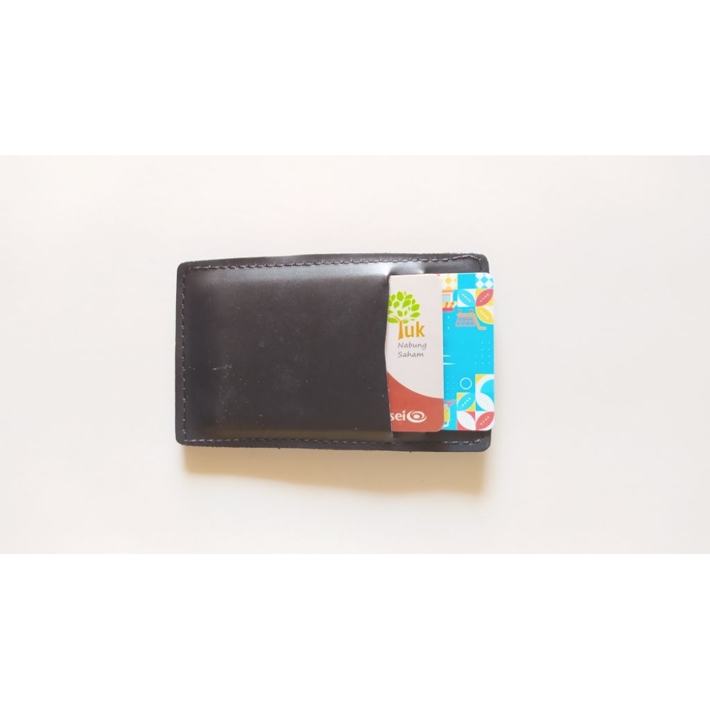 

Leather ID Card, name tag warna Hitam
