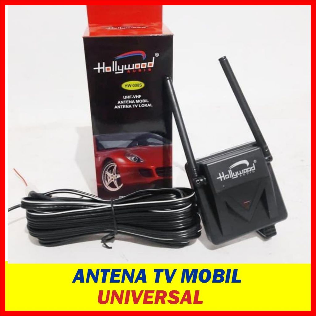 Antena TV Mobil Hollywood UHF VHF Indoor Outdoor HW008S Antena Booster | Oto Part
