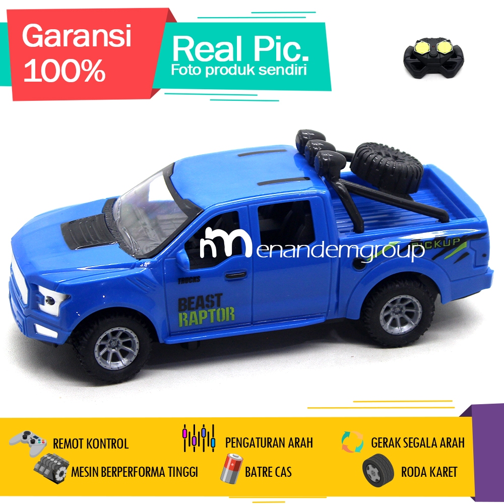Mainan Mobil Remot Kontrol RC Adventure Car SUV Double Cabin Pick Up Trail Monster Beast Batre Cas