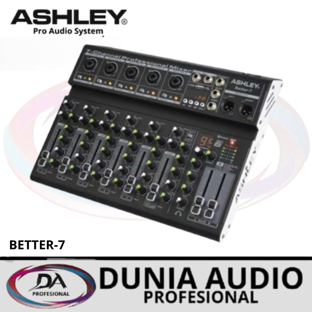 Mixer Ashley Better 7 Original 7 Channel USB - Ashley Better-7