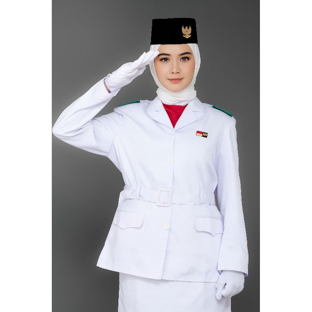 Atasan baju pdu paskibra wanita / Baju pdu paskibra wanita / Jas pdu paskibra wanita
