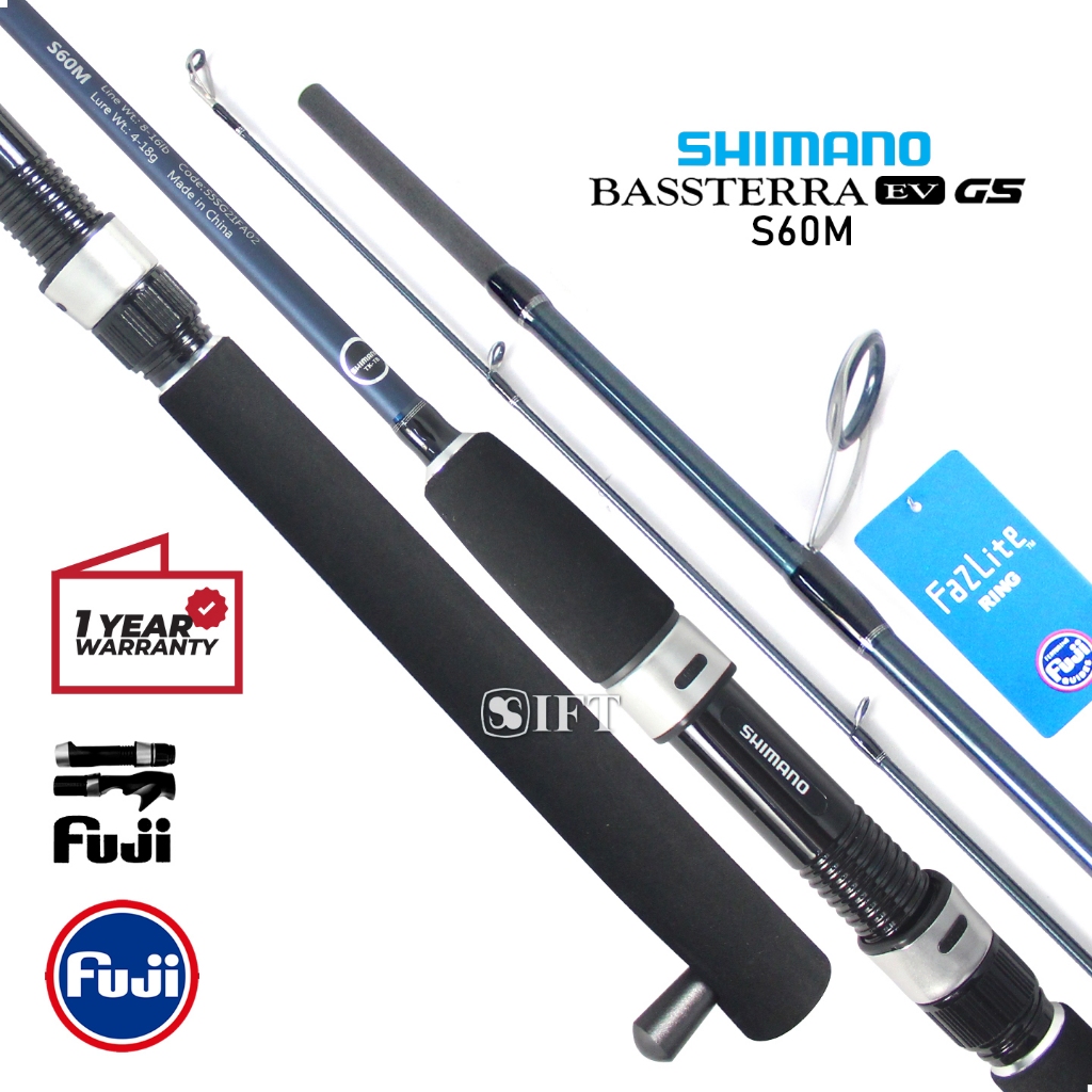 Joran Galatama SHIMANO BASSTERRA EV GS | Fuji Fazlite + Fuji seat | 165 180 | Kolam bastera basstera