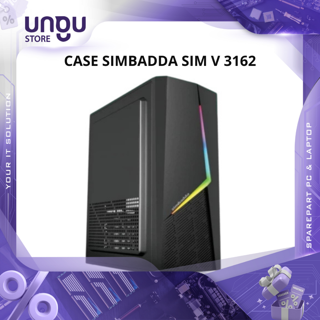 Casing Simbadda Sim-V 3127 3162 3163 Casing PC Komputer Simbadda Sim V Case + PSU 380Watt