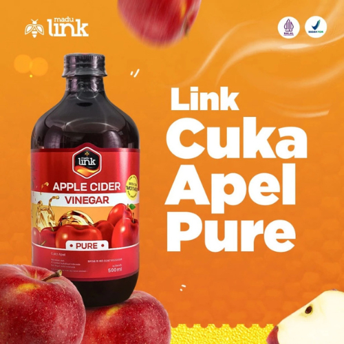 

LINK Cuka Apel Pure With Mother 100% Original Apple Cider Vinegar Original 500ml
