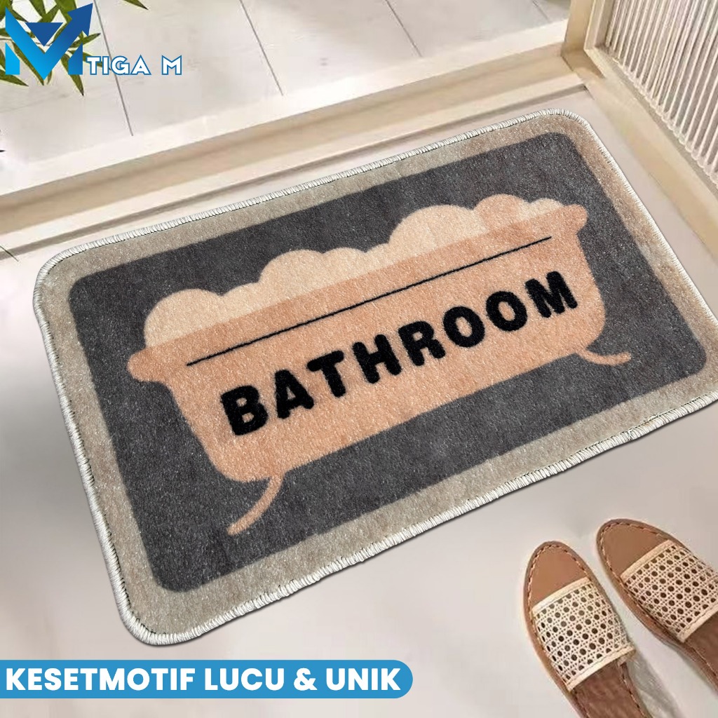 Karpet Kamar Mandi Lucu Kamar Tidur Penyerap Kamar Tidur Penyerap Lantai Non-Slip Karpet Lembut Mewa