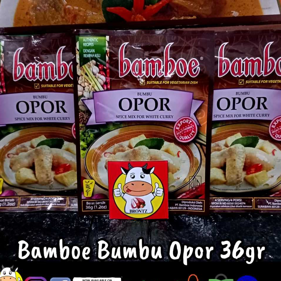 

BAMBOE BUMBU OPOR 30GR - BUMBU MASAK INSTAN - BRONTZ JOGJA
