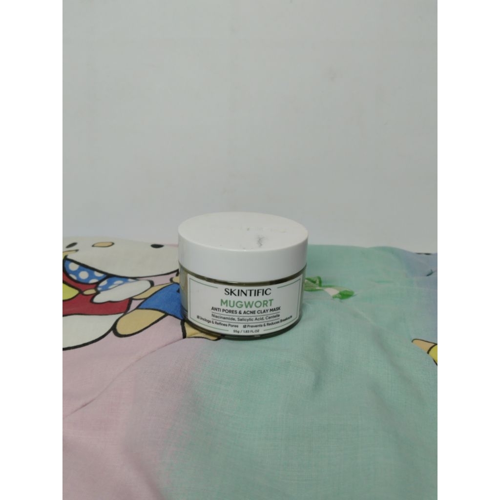 [PRELOVED] masker skintific mugwort acne clay mask