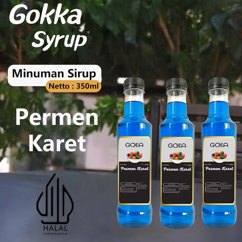 

GOKKA Permen Karet Syrup 350ml Minuman / Sirup Permen Karet / Minuman Sirup